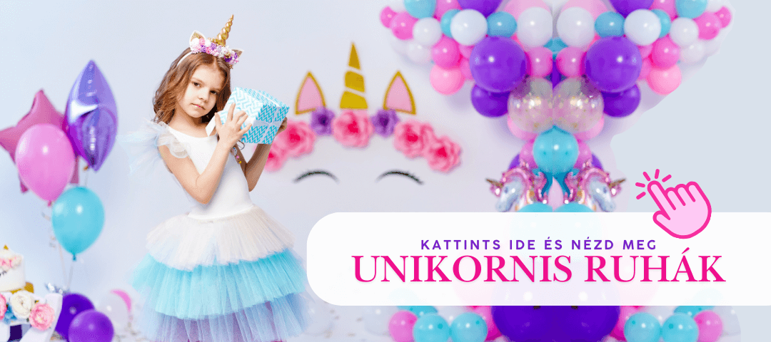 Unikornis ruhák és cipők