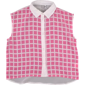 Young Dimension Pinkkockás sifon blúz (140) lány