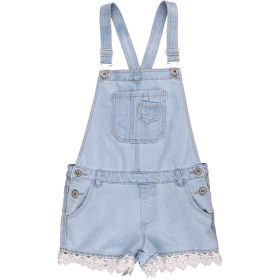 Denim Csipkés kantáros rövidnadrág (146)