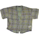 New Look Kék-sárgamintás sifon felső (L) női