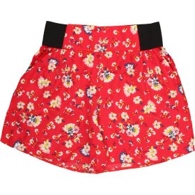 New Look Virágos piros short (164)