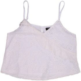 New Look Csipkés fehér top (170) tini lány