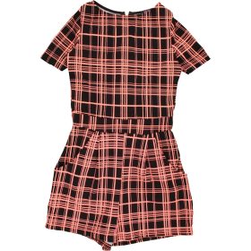 Kockás playsuit (128) kislány