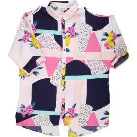 Virágos-színes blúz (140) lány