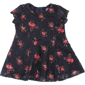 Virágos csipkeruha (62) baba