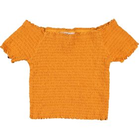 Mustár gumírozott felső (146) lány