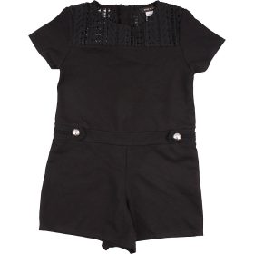 Fekete playsuit (128) kislány