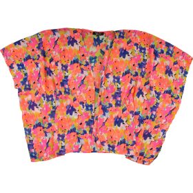 New Look Neonvirágos sifon felső  női