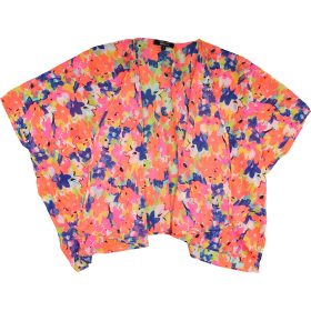 New Look Neonvirágos sifon felső (S) női