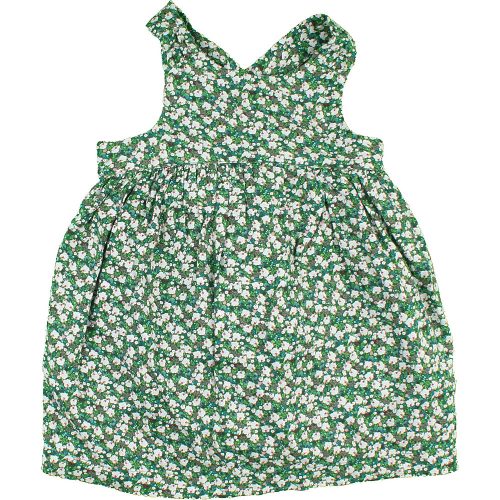 Miniclub Virágos zöld ruha (68) baba
