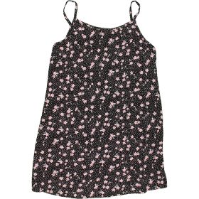 Virágos fekete tunika (128) kislány