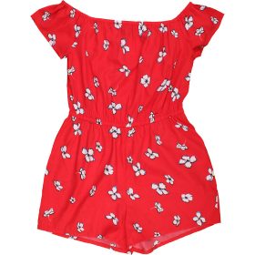 New Look Virágos piros playsuit (146) lány
