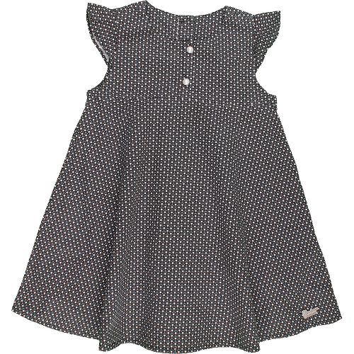 Fehérmintás fekete ruha (92) kislány