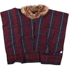 F&F Kockás szövet poncsó (152) lány