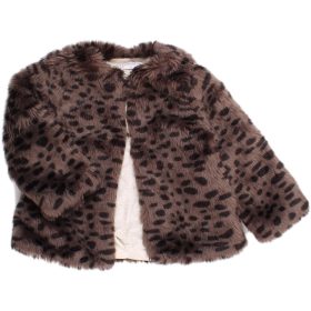 Mintás szürke bunda (80) baba