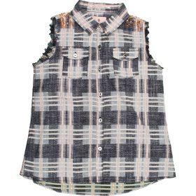 Gyöngyösvállú blúz (128) kislány