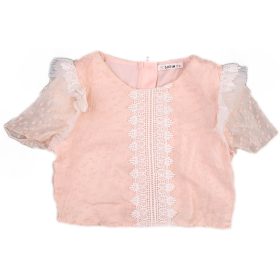 Hímzett barack felső (140) lány