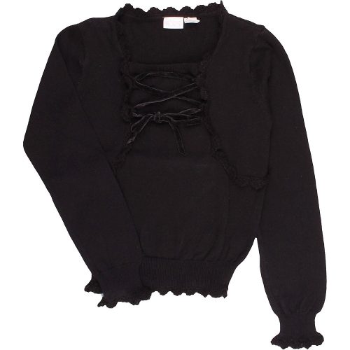 Fekete pulóver (122-128) kislány