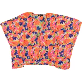 New Look Neonvirágos sifon felső (M)  női