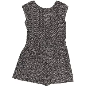 Next Mintás fekete playsuit (140) lány