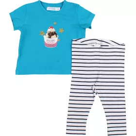 Türkiz-csíkos szett (68) baba