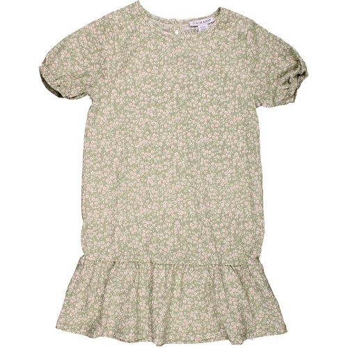 Primark Virágos zöld ruha (122) kislány