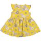 Sárga virágos ruha (68-74) baba