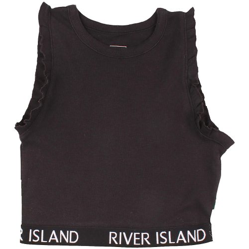 River Island Fodros fekete felső (140) lány