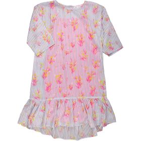 Virágos-csíkos ruha (152) lány