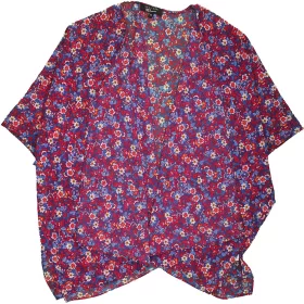 New Look Pirosvirágos sifon felső (M) női