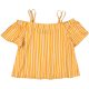 Primark Csíkos mustár felső (140) lány
