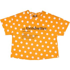 F&F Pöttyös mustár felső (134) lány