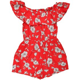 New Look Virágos piros playsuit (152) lány
