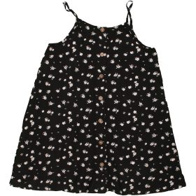 F&F Virágos fekete tunika (116) kislány