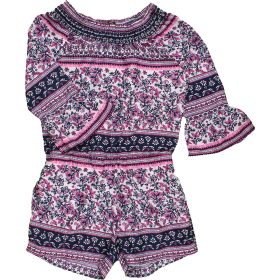Virágos playsuit (122-128) kislány