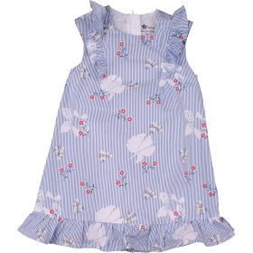 Virágos-csíkos ruha (74) baba