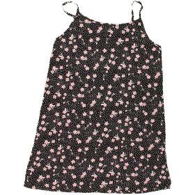 Primark Virágos fekete ruha (110) kislány