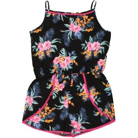 Primark Virágos fekete playsuit (152) lány