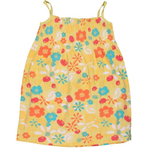 M&Co Virágos sárga ruha (98) kislány