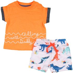 Narancs-dínós szett (62) baba