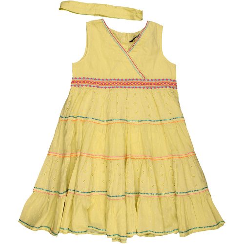George Hímzett sárga ruha (104) kislány