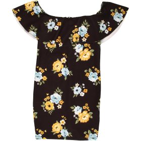 New Look Virágos fekete ruha (134) lány