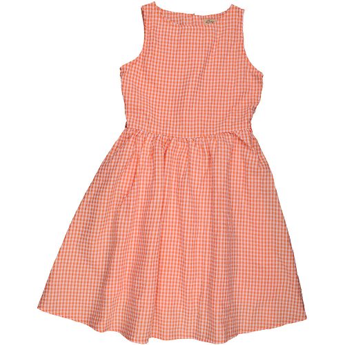 Narancskockás ruha (128) kislány
