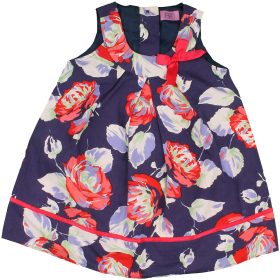 F&F Virágos indigó ruha (80) baba