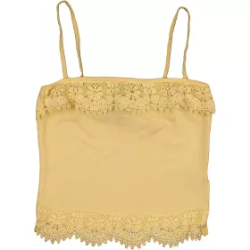 New Look Csipkés sárga top (34) női