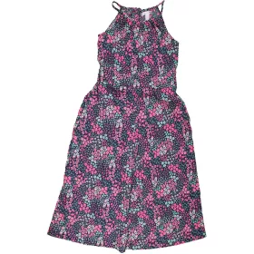 Pinkvirágos jumpsuit (140) lány