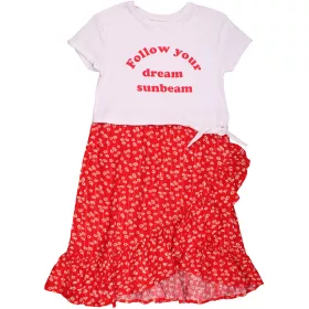 Next Fehér-virágos ruha (122) kislány