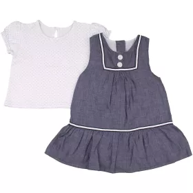 Pöttyös-kék szett (74) baba