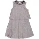 F&F Szürke bordázott ruha (128) kislány