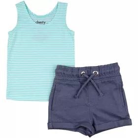 Csíkos-kék szett (68) baba